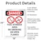Signmission Fuel Storage Area No, 18 in W x Rectangle, Aluminum OS-2PACK-DS-A-1824-V-1269 - alternate 6